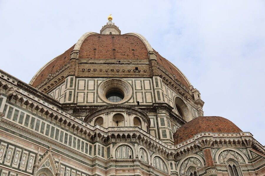 Santa Maria del Fiore dome close up Florence