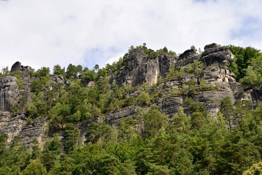 Stunning rock formations and lush greenery in Saxon Switzerland