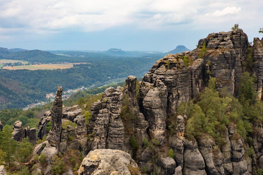 Stunning rocky landscape of Saxon Switzerland