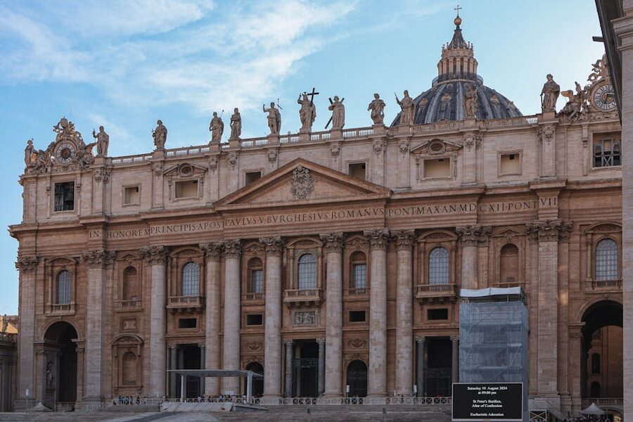 St Peters Basilica facade Vatican City