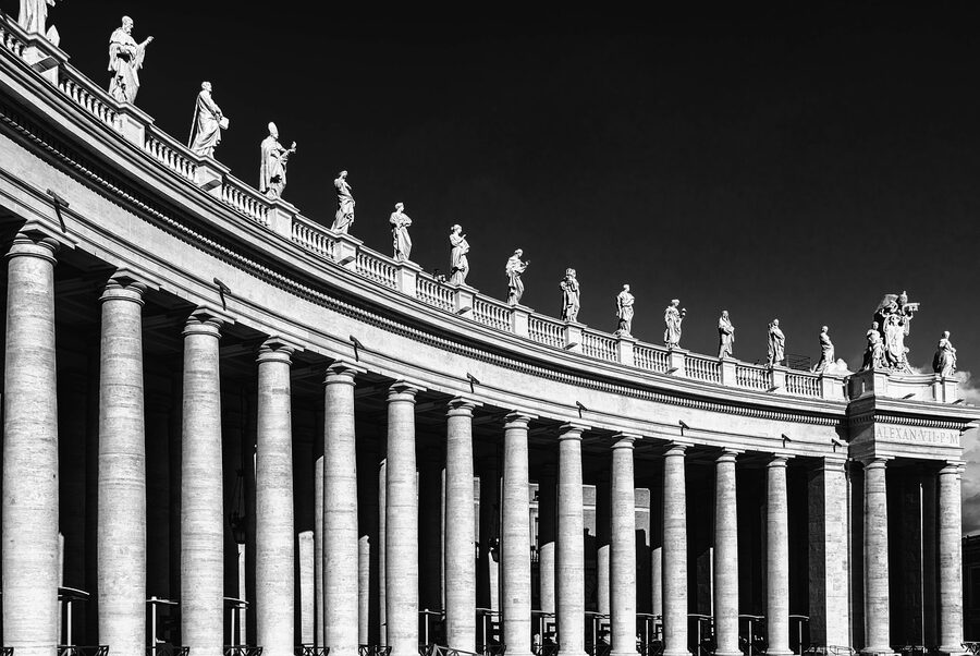 St Peters Square columns and pillars