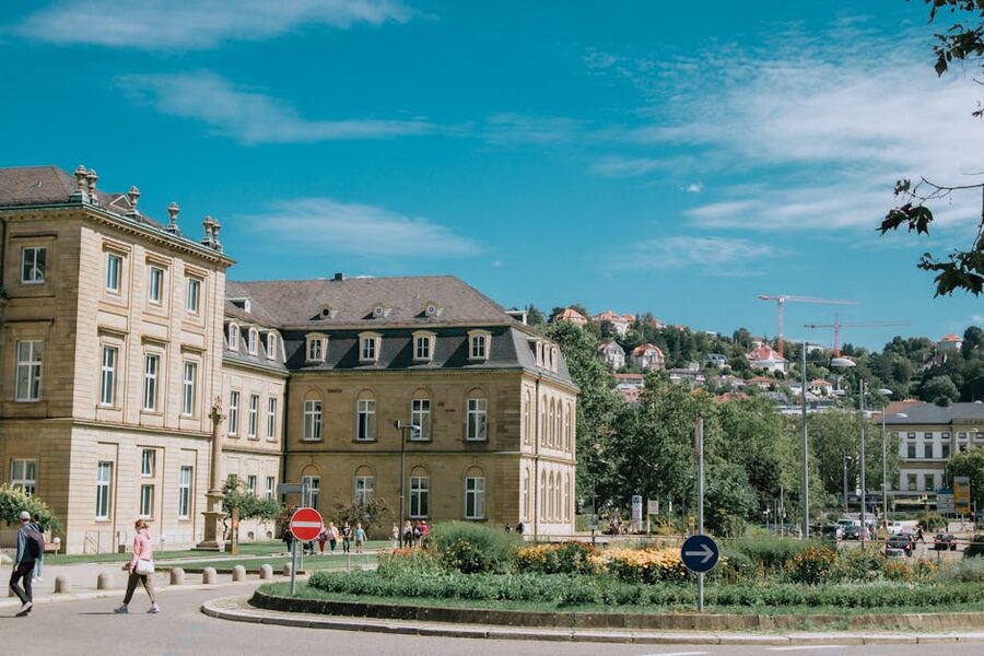 Historic Stuttgart square architecture