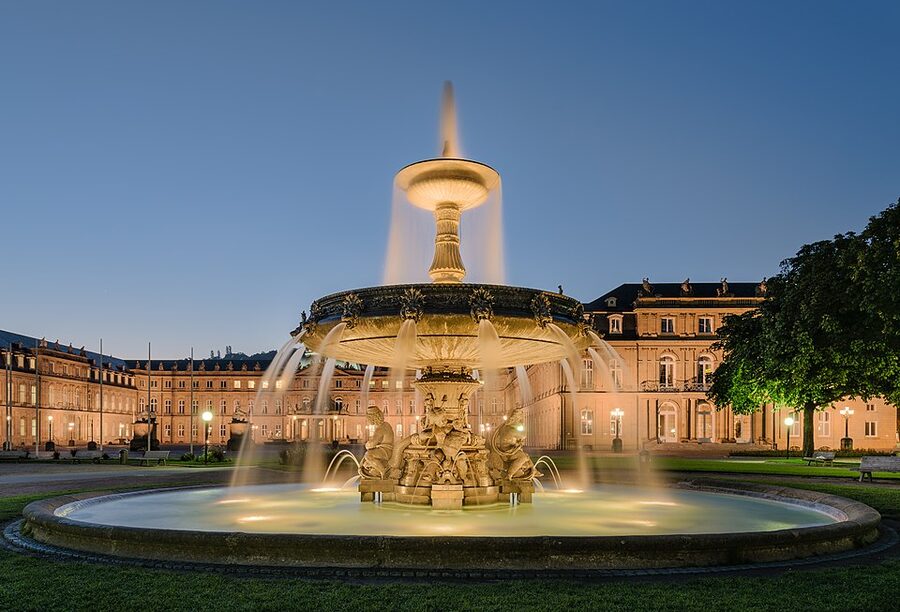 Stuttgart Schlossplatzspringbrunnen fountain