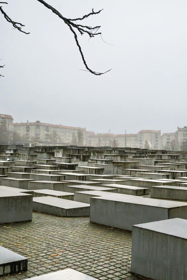 Preserved section of Berlin Wall memorial