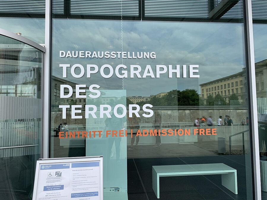 Topography of Terror museum exterior Berlin