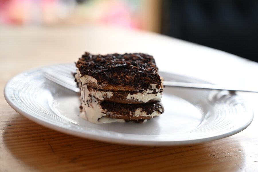 Tiramisu dessert slice
