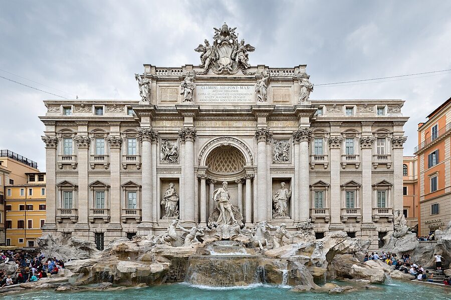 Trevi Fountain Rome classic view