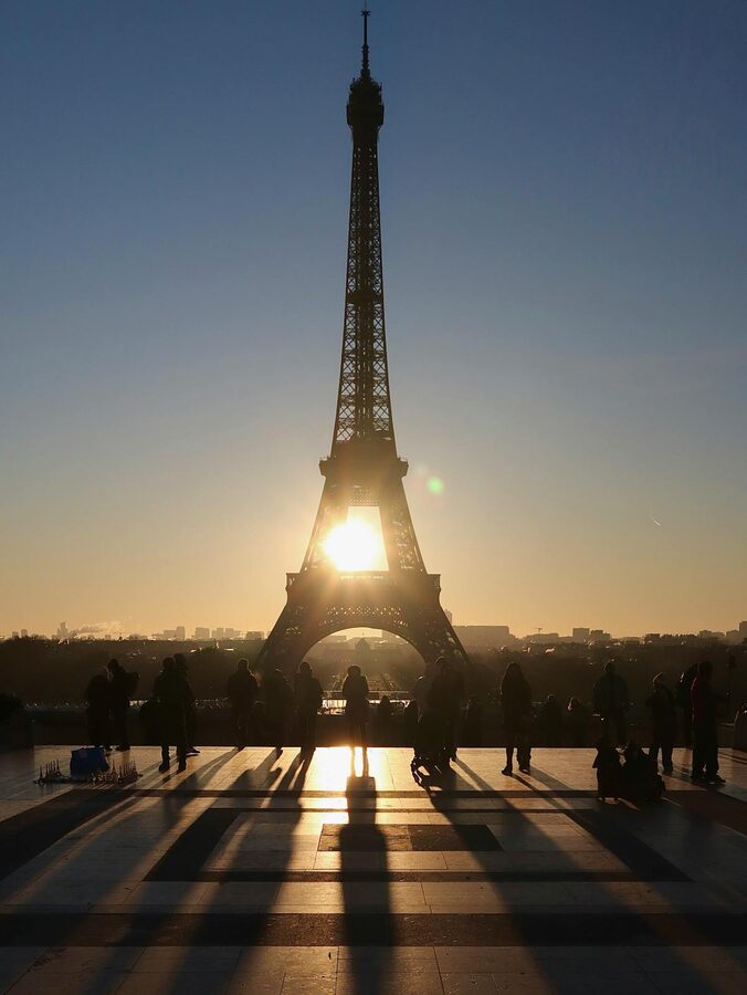 Eiffel Tower from Trocadero in the morning light