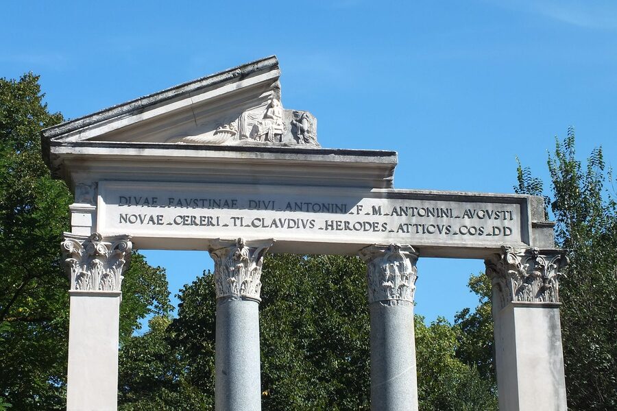 Villa Borghese ancient columns historical architecture