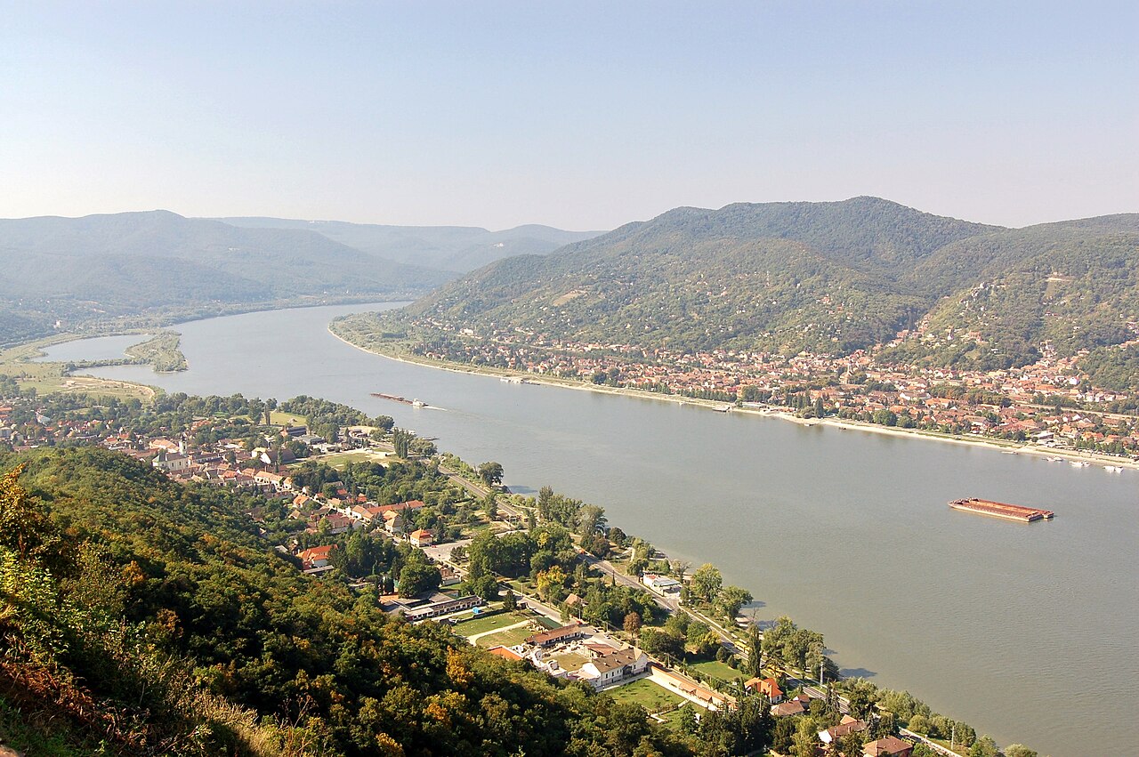 View from Visegrad Castle overlooking the Danube Bend